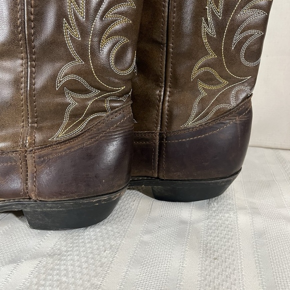 LAREDO Lea Vamp Fox 5742 Women's Brown Leather Cowgirl Western Boot Size 9M - Picture 8 of 12